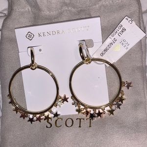 NWT kendra scott star hoop earrings